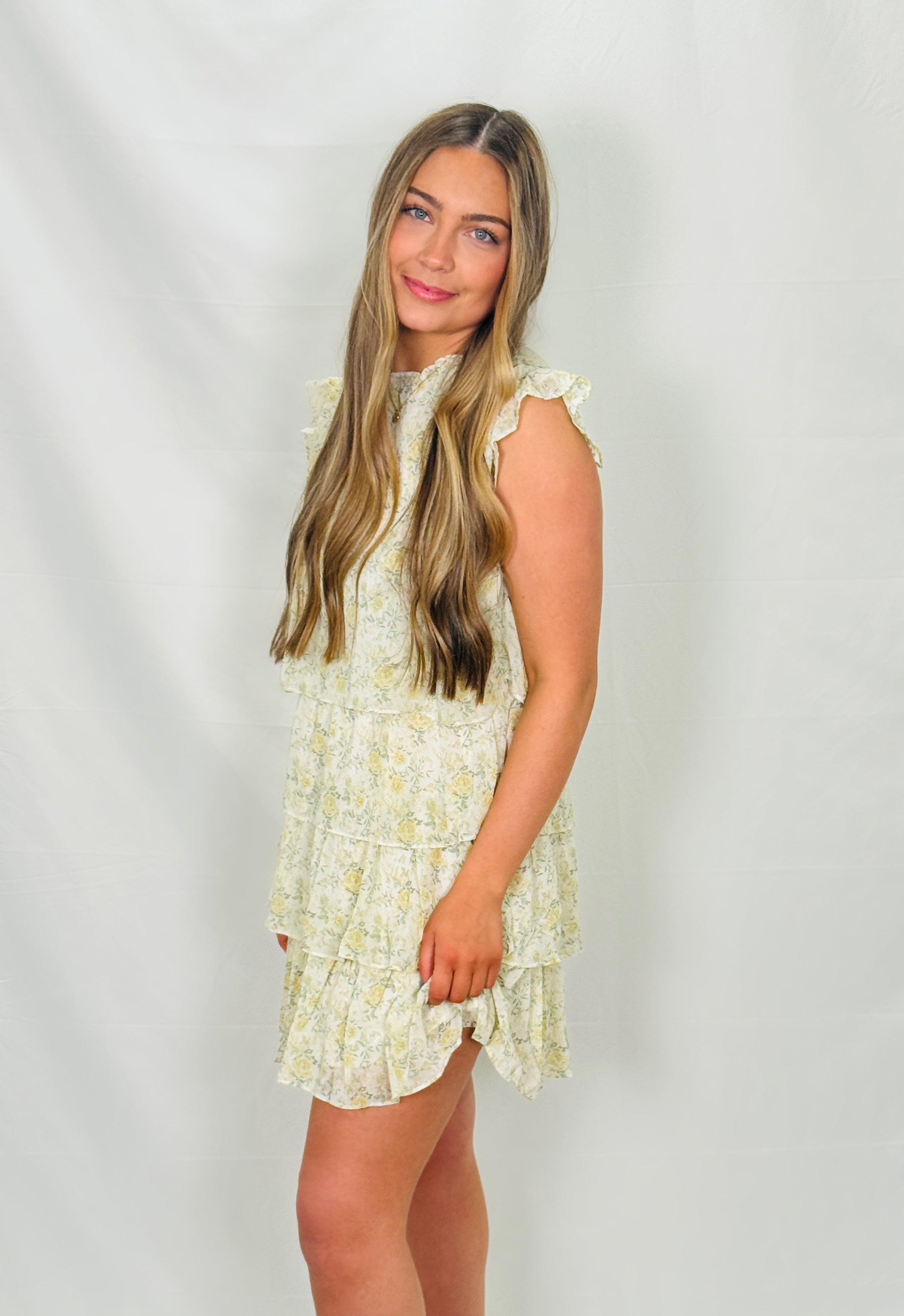 Maeve Chiffon Mini Dress