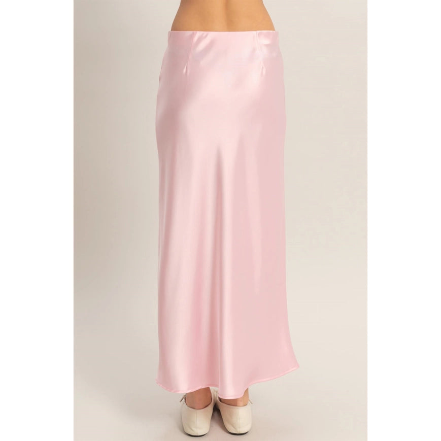 Naomi Satin Midi Skirt